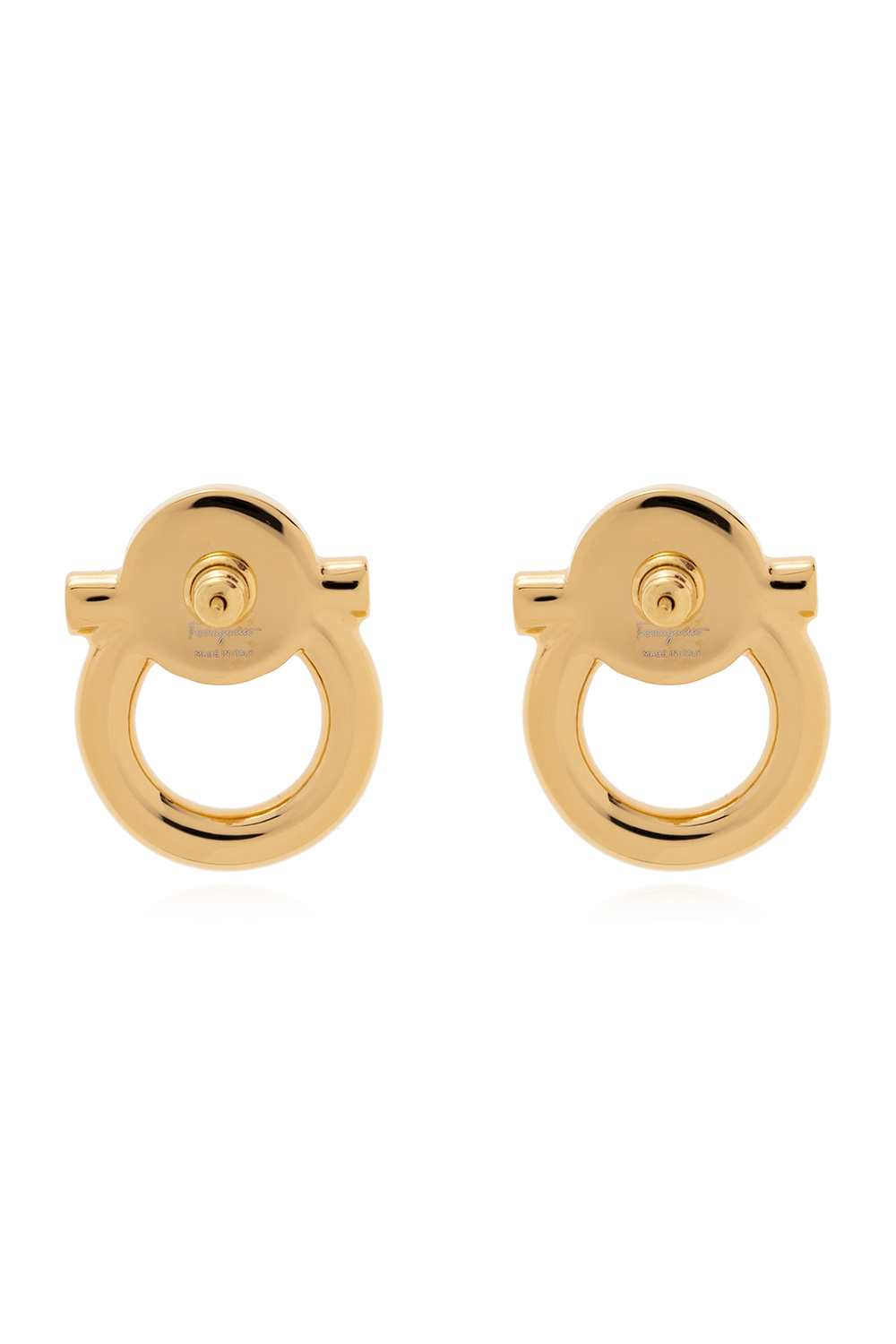 ピアス SALVATORE FERRAGAMO GOLD L EARRINGS Gancini earrings - L - Women | Ferragamo